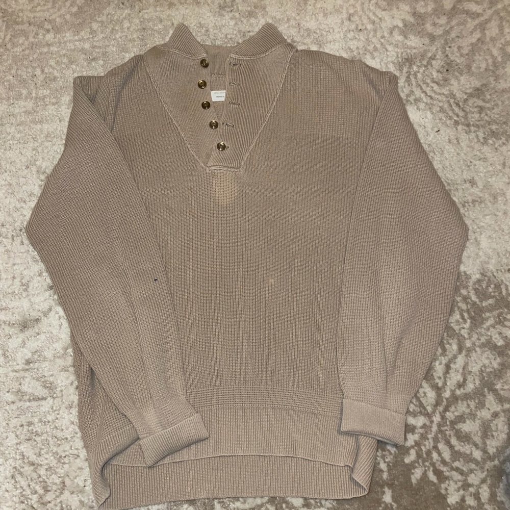 Vintage quarter button up sweater medium